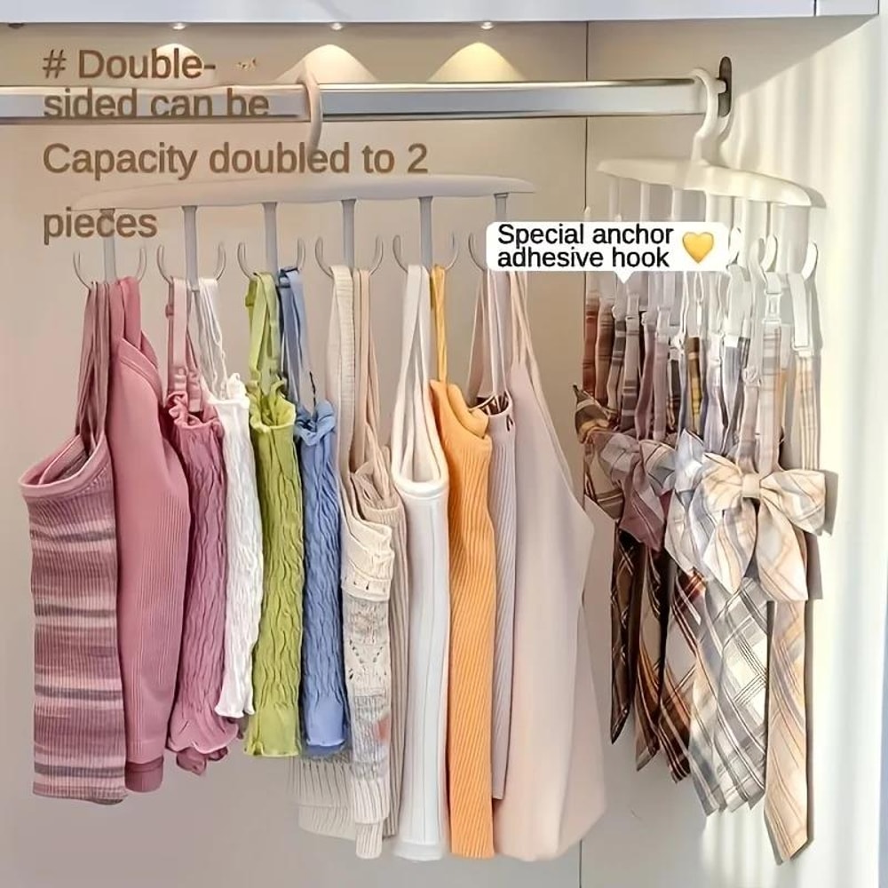 Space Saving Rotating Hanger Closet Organizer Hook Storage Solution 6