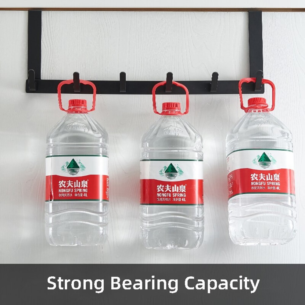 Space Saving Over Door Hook Rack With Hooks Heavy Duty Over Door Hook Rack Bathroom Organizer 3