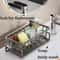 Corner Kitchen Sink Organizer Caddy With Metal Rack Drain Tray 5
