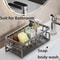 Corner Kitchen Sink Organizer Caddy With Metal Rack Drain Tray 5