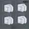 Premium Wall Mounted No Drill Mop Holder & Self Adhesive Mop Holder Clip Set Strong Anti Slip Organizers