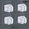 Premium Wall Mounted No Drill Mop Holder & Self Adhesive Mop Holder Clip Set Strong Anti Slip Organizers