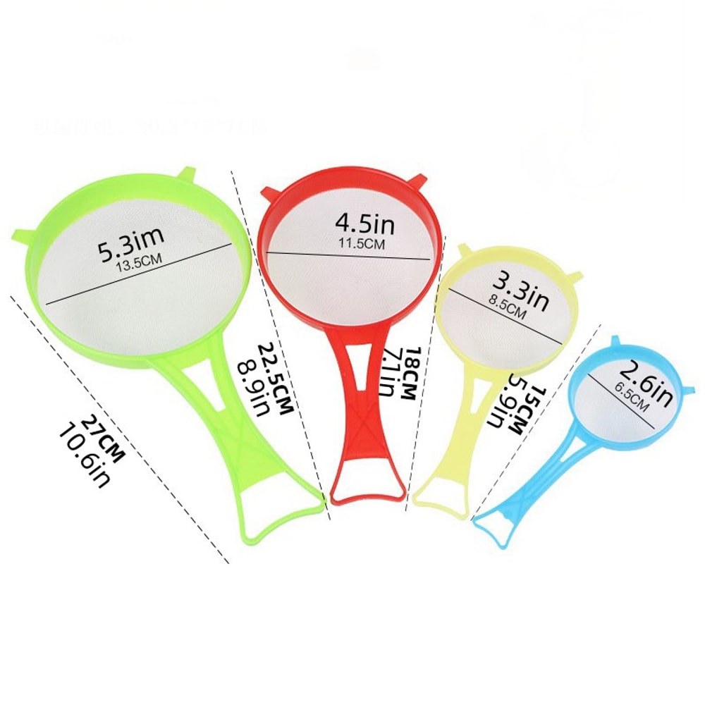 Premium Multipurpose Mesh Filter Kitchen Strainer Set Fine Mesh Sieve For Tea Juice Flour Soy Milk 4
