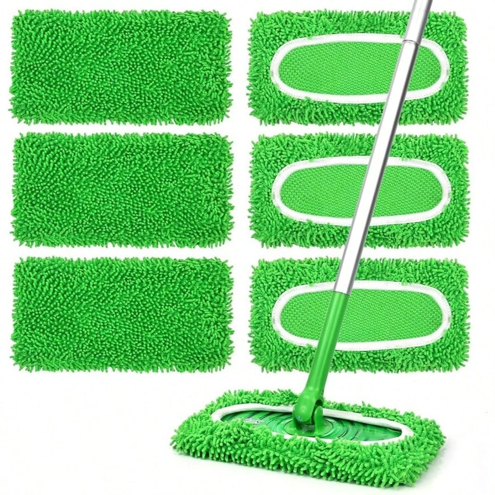 Premium Washable Microfiber Mop Pads Reusable Replacement Cloths for Flat Mops