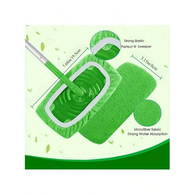 Premium Washable Microfiber Mop Pads Reusable Replacement Cloths for Flat Mops