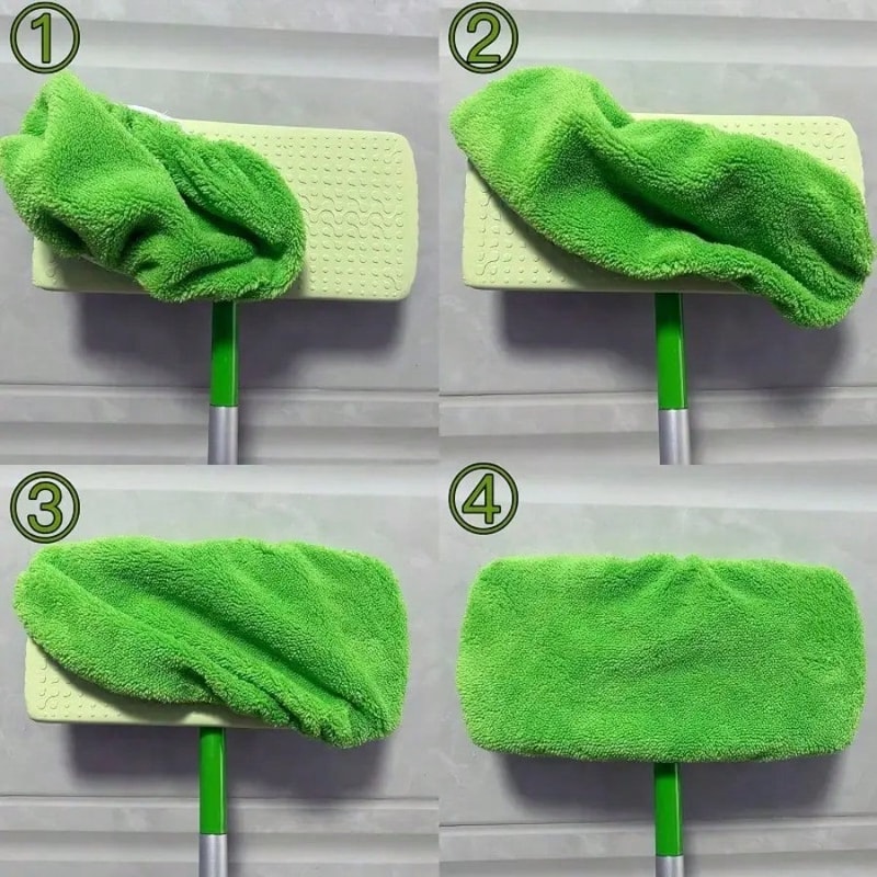 Premium Washable Microfiber Mop Pads Reusable Replacement Cloths for Flat Mops