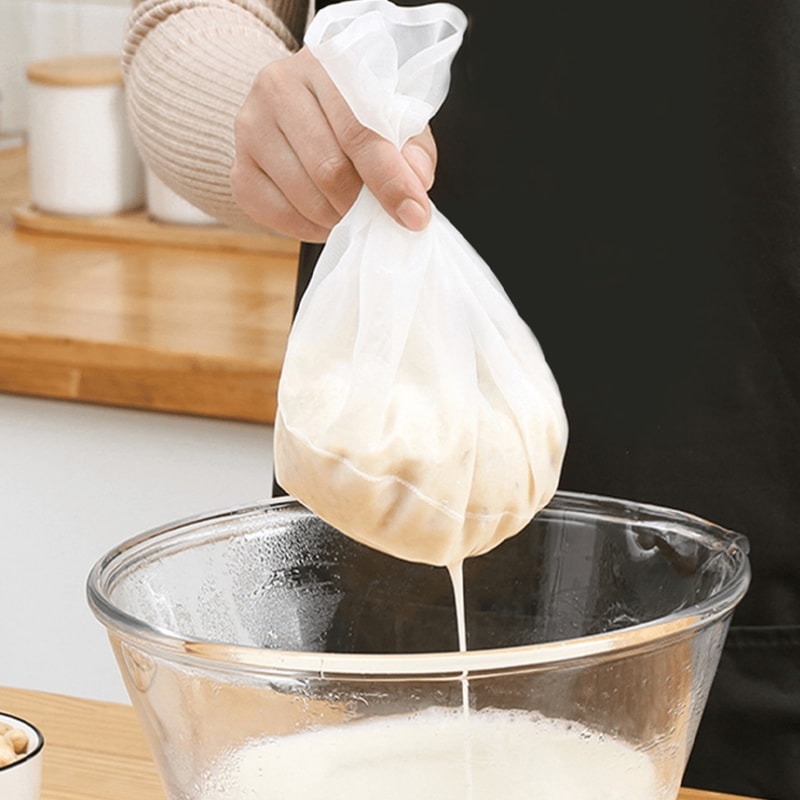 Premium Reusable Fine Mesh Cheese Cloth Strainer Bags for Yogurt Juice & Coffee