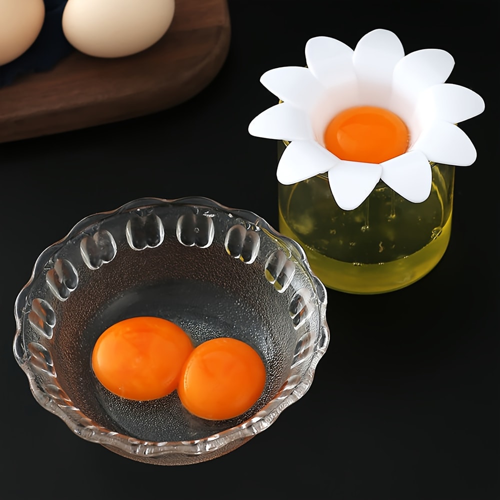 Flower Egg Separator Cup Easy Egg Separator for Baking & Cooking
