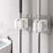 Space Saver Wall Mounted Mop Holder strong Suction Broom Organizer for Kitchen & Bathroom