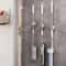 Space Saver Wall Mounted Mop Holder strong Suction Broom Organizer for Kitchen & Bathroom