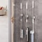 Space Saver Wall Mounted Mop Holder strong Suction Broom Organizer for Kitchen & Bathroom