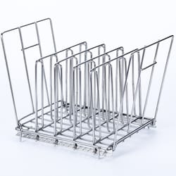 stainless steel sous vide rack with adjustable no float bar for even precision cooking