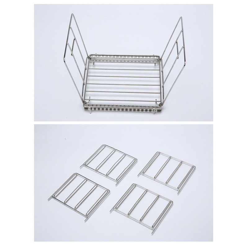 Stainless Steel Sous Vide Rack with Adjustable No Float Bar for Even Precision Cooking