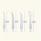 Universal Water Flosser Replacement Tips Water Flosser Nozzles for Deep Oral Care