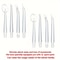 Universal Water Flosser Replacement Tips Water Flosser Nozzles for Deep Oral Care