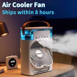 arctic glow portable air cooler humidifier & led night light fan