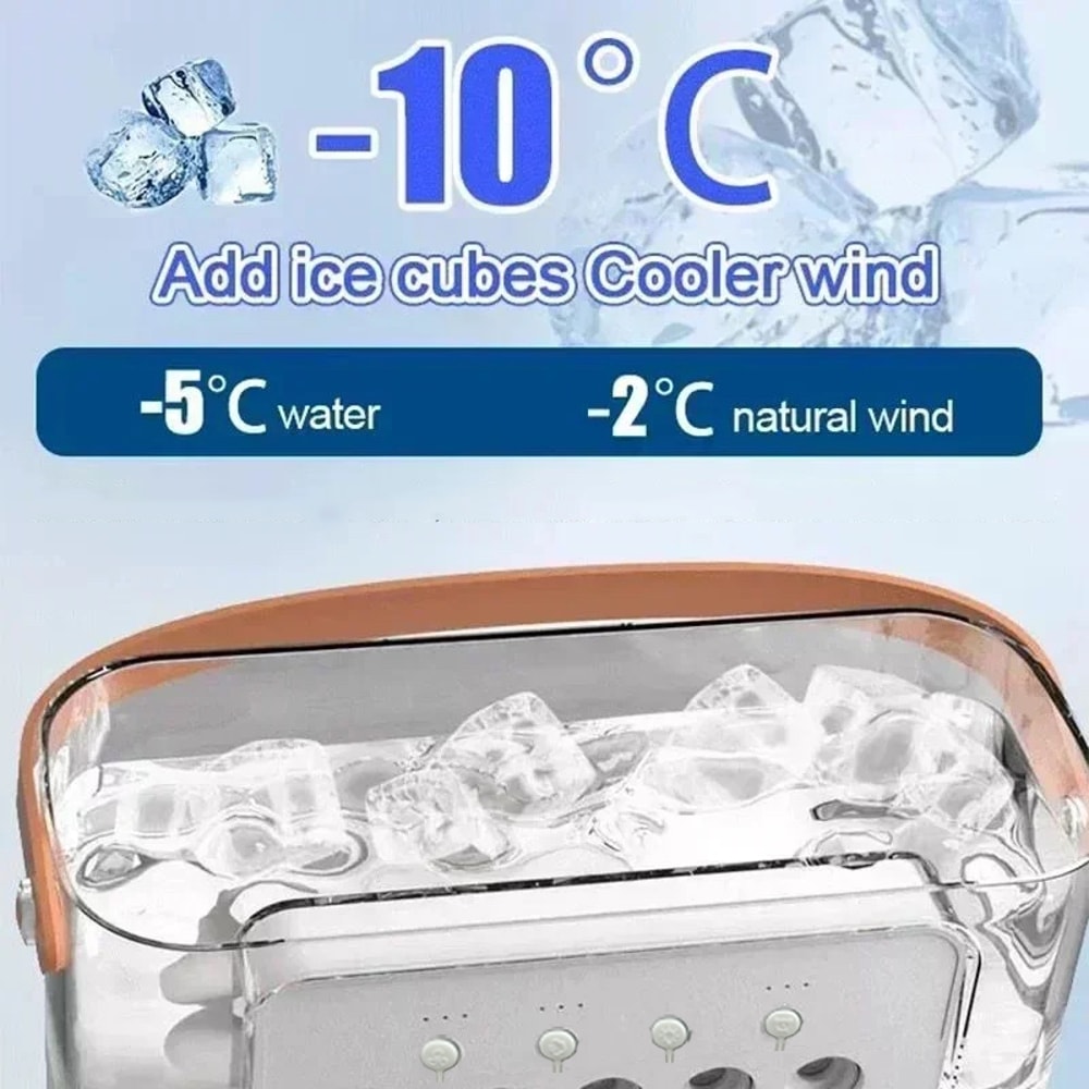 Arctic Glow Portable Air Cooler Humidifier & LED Night Light Fan