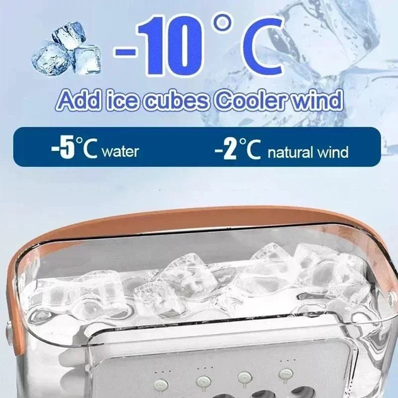 Arctic Glow Portable Air Cooler Humidifier & LED Night Light Fan