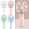 USB Rechargeable Handheld Fan Quiet Portable Cooling Fan For Makeup Travel And Desk Use 0