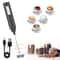 USB Rechargeable Milk Frother Wand Speeds and Dual Whisks for Coffee & Match
