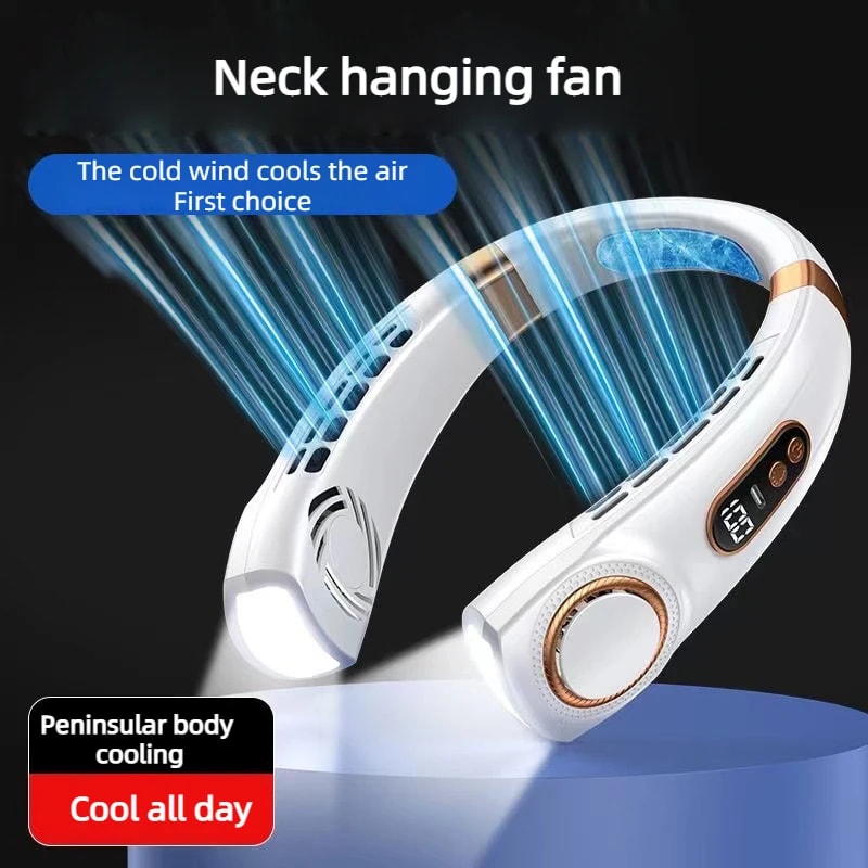 Rechargeable Bladeless Neck Fan Hands Free Portable Cooling Fan With USB Charging 1