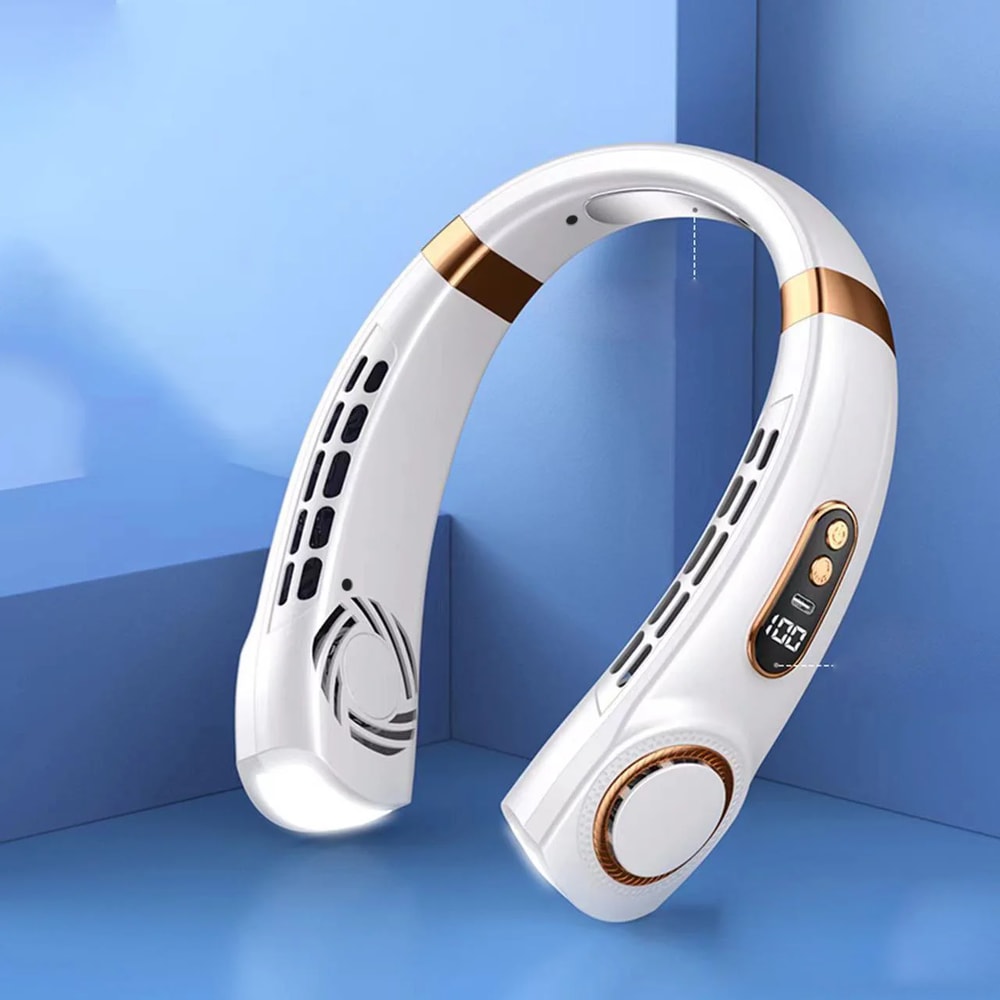 Rechargeable Bladeless Neck Fan Hands Free Portable Cooling Fan With USB Charging 9