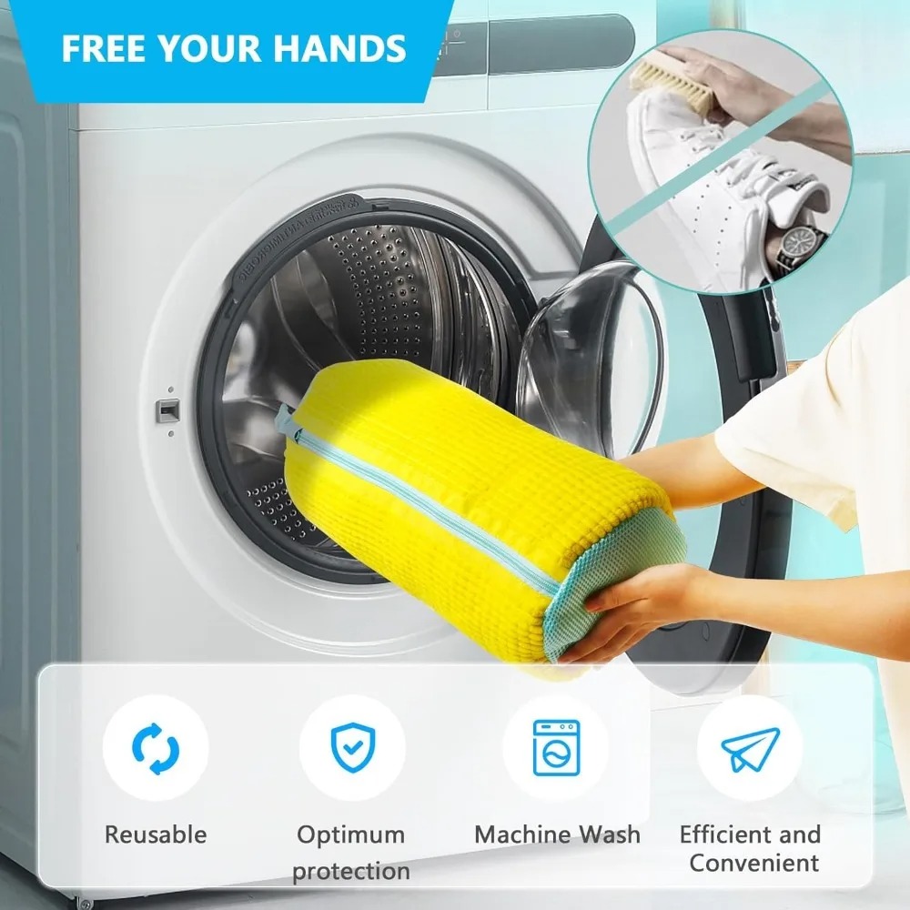 Premium Shoe Laundry Bag for Washing Machine with Soft Protective Cushion Mesh