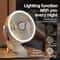 Rechargeable Camping Fan With LED Light Portable Clip On Desk And Ceiling Air Circulator 1