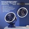Rechargeable Camping Fan With LED Light Portable Clip On Desk And Ceiling Air Circulator 4