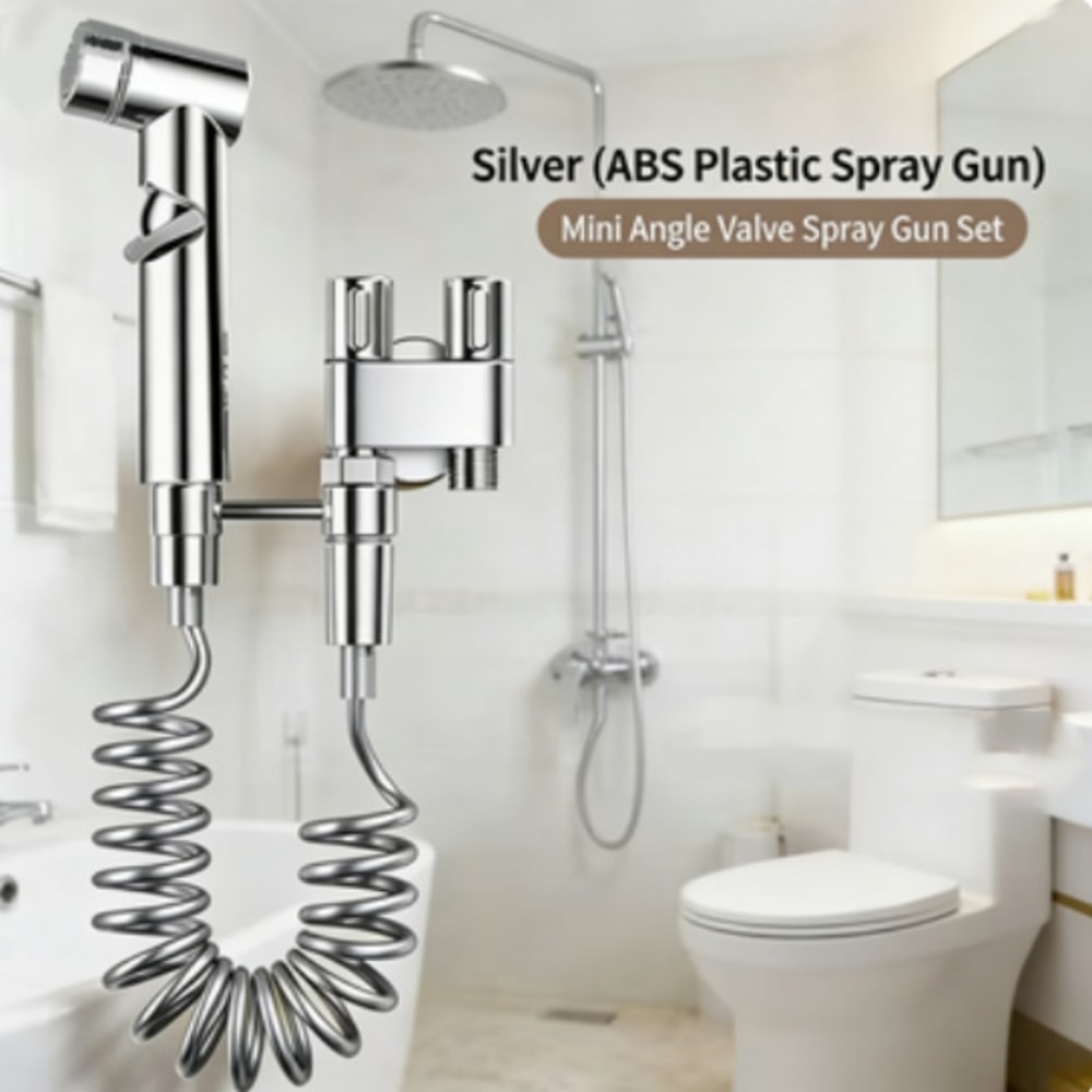 Premium Dual Mode High Pressure Handheld Toilet Spray Gun Bathroom Cleaning Kit 0