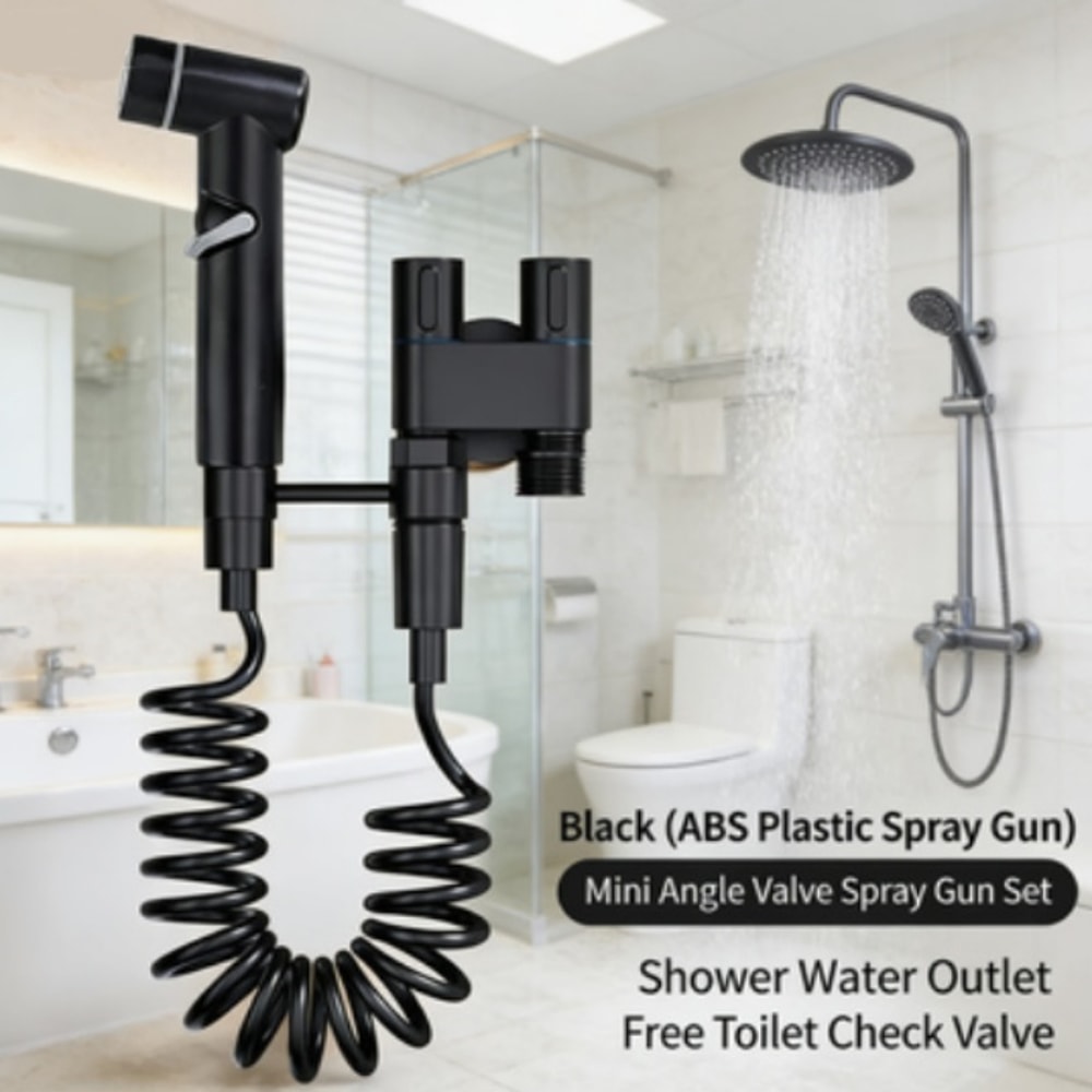 Premium Dual Mode High Pressure Handheld Toilet Spray Gun Bathroom Cleaning Kit 2