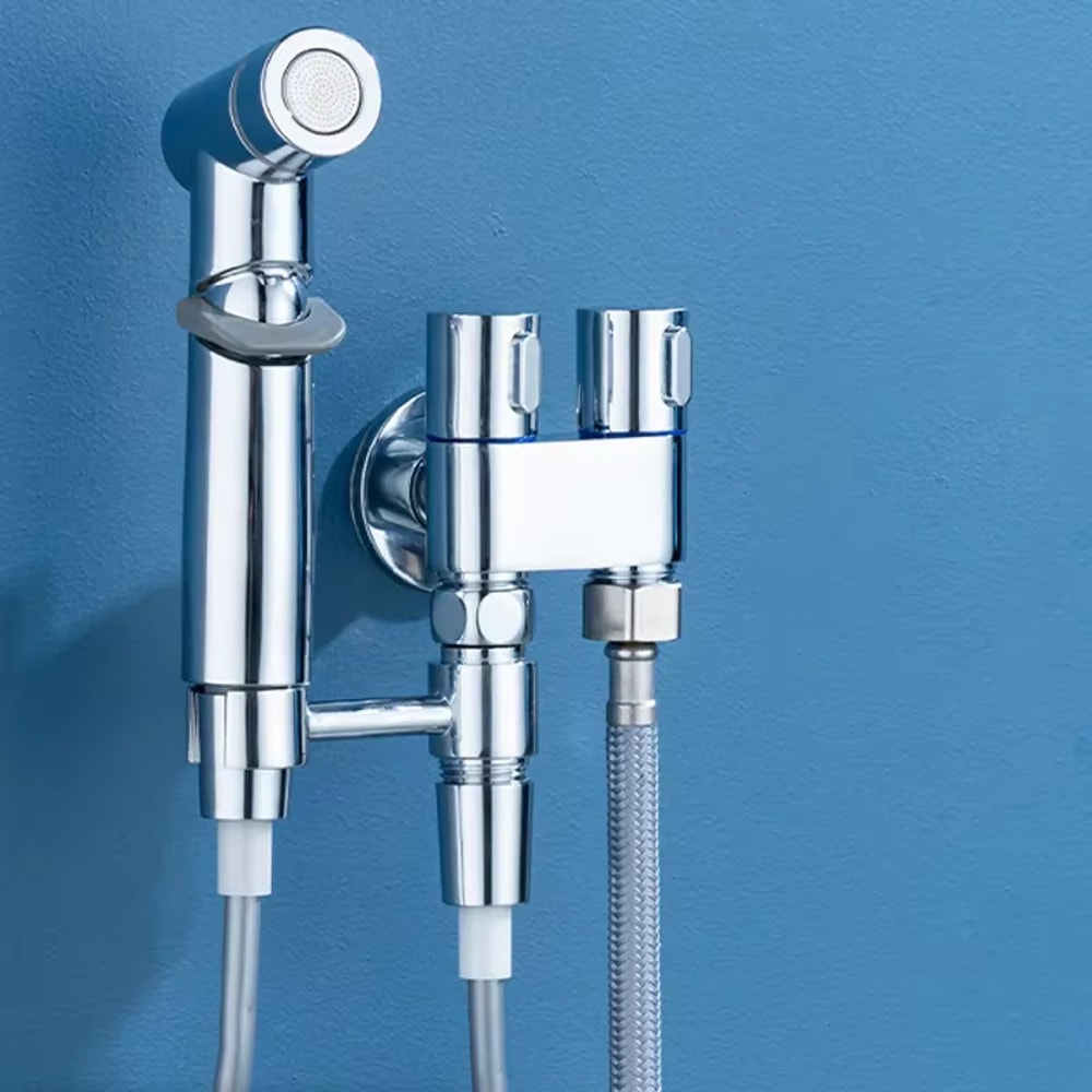 Premium Dual Mode High Pressure Handheld Toilet Spray Gun Bathroom Cleaning Kit 7