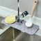 Premium Silicone Kitchen Sink Splash Guard & Draining Mat with Sponge Rack