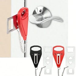 portable travel door lock extra security privacy lock for hotels, apartments & home