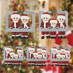 DIY Christmas Pendant Personal Family Decorations Home 2023 Navidad Tree Hanging Ornament New Year 2024