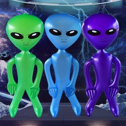Inflatable Alien: 90cm/30.71 Inch Jumbo Blow Up Toy for Birthday, Halloween Theme Party Decorations
