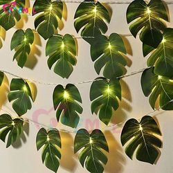 LED Artificial Turtle Leaves String Lights - Home Garden Wedding Party Decoration, 1.5m/3m Length