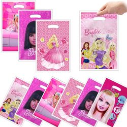 Barbie Birthday Party Decorations: Pink Princess Theme Candy Loot Bag - Kids Girls Baby Shower Party Supplies (10/20/30p