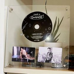 Acrylic Photo Frame: Magnetic Picture Frame, Kpop Idol Photocard Holder, CD Album Display Stand - Desktop Decor
