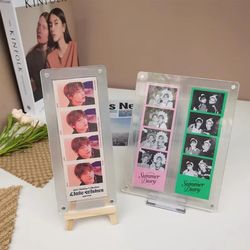 Kpop Photocard Holder: Acrylic Photo Frame, Idol Cards Sleeves - Picture Display Stand for Room Decor & Cards Protection