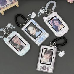 Mini Phone Photocard Holder: Kawaii Kpop Picture Frame, Idol Photo Card Case - Student Stationery & Display Protector
