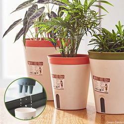 Self-Watering Hydroponic Flower Pot for Succulents: Decorative Living Room Planter
