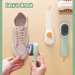 Automatic Liquid Release Shoes Brush: Efficient Multifunction Cleaning Tool with Soft Bristles for Shoes & Clothes
