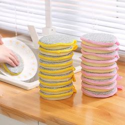 Reusable Kitchen Tools: 10/5/3PCS Double-Sided Dishwashing Sponges for Pan, Pot, and Dish Washing – Household Cleaning E