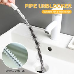 Flexible Drain Cleaner Brush | 65/45cm Pipe Dredging Tool for Bathroom Hair, Sink & Sewer Cleaning - Remove Clogs & Plug