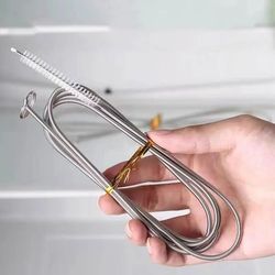 Long Flexible Refrigerator Drain Cleaning Set | Scrub Brush & Dredging Tool for Water Tube & Coil Cleaning