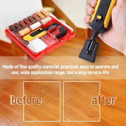 Laminate Floor Repair Kit: Fix Chips, Scratches, and More with Sturdy Wax System - Best for Laminate Tiles and Worktops