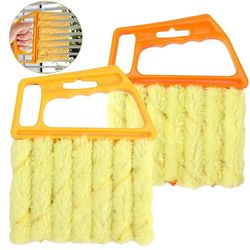 Microfiber Vent Blinds Cleaner: Electric Auto Air Conditioner Duster Brush – Washable Tool for Fans