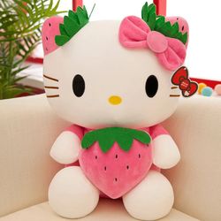 Hello Kitty Plush Toy: Cute Sanrio Cartoon Doll for Girl's Room Decor & Sleep, Birthday Gift