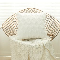 Solid Block Diamond Embroidery Cushion Cover for Modern Living Room Decor